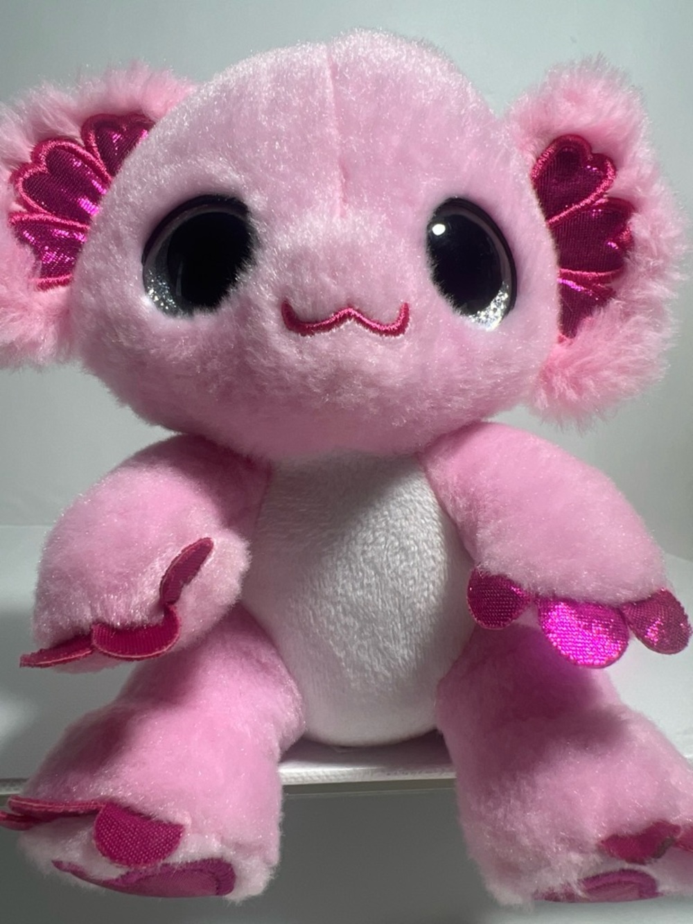 ZURU Coco Cones Love Series "Albert" Pink Axolotl Plush Toy Collectible (Valenti